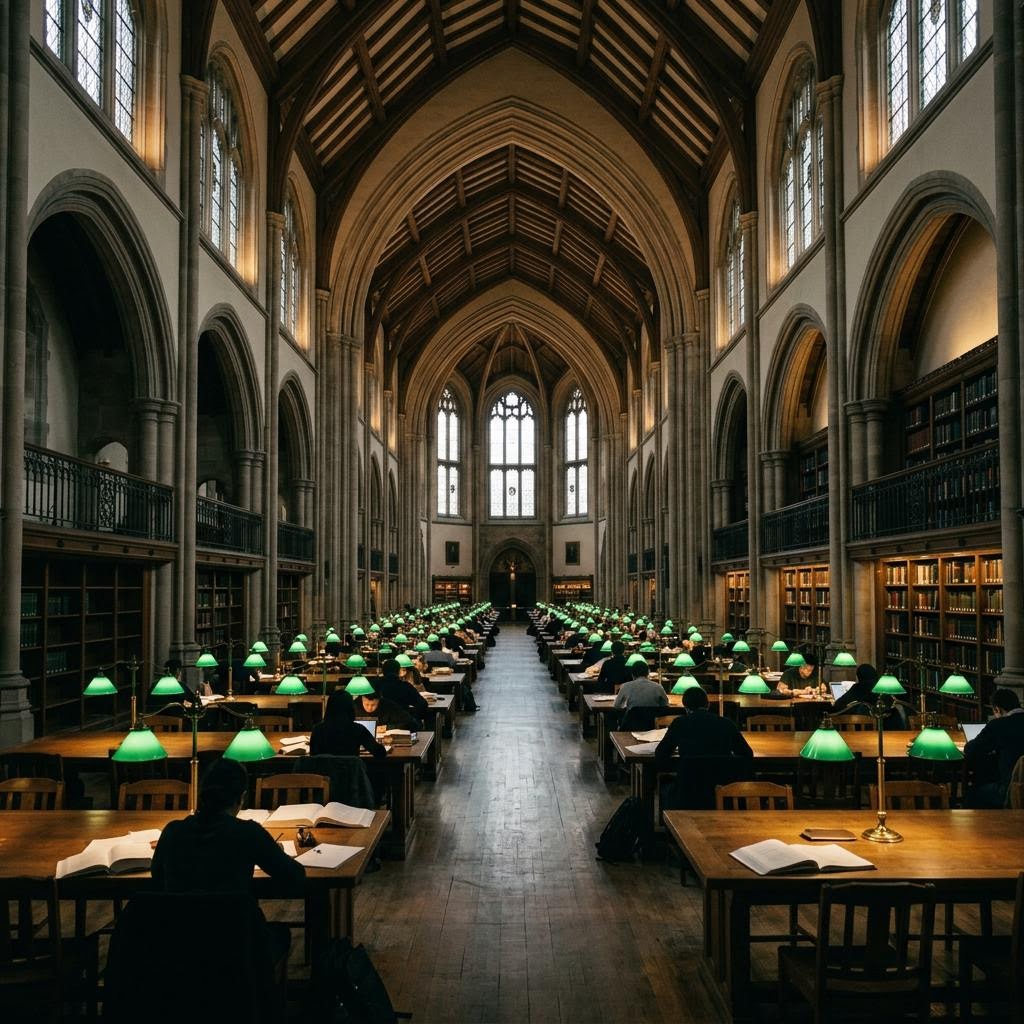 Reading hall interior representing the EGV education market intelligence center